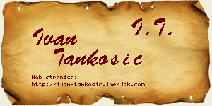 Ivan Tankosić vizit kartica